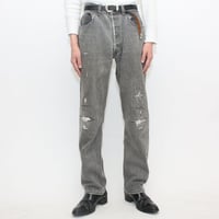 80s Levi's 501 "Yarn-dyed" Black Denim Pants