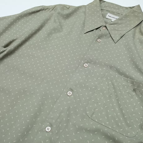 シルク 総柄シャツ Silk S/S Shirt