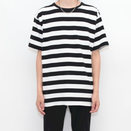 Black × White Border T-Shirt