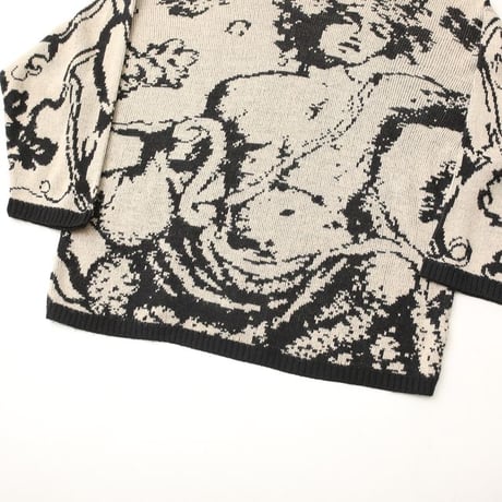 Max Studio Mock Turtleneck Art Knit Sweater