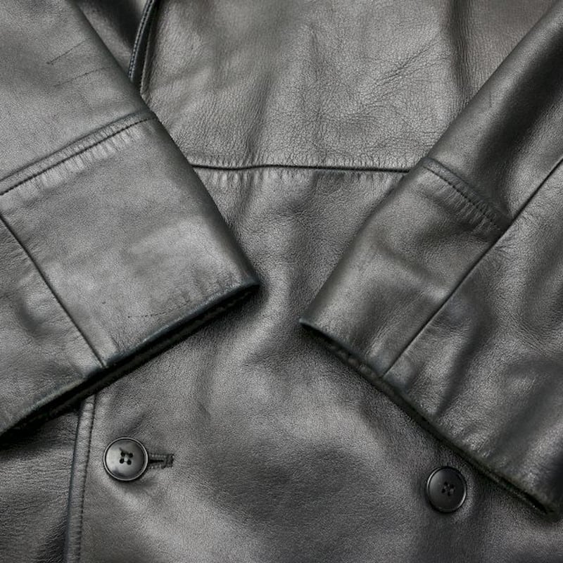 Agnes b. Black Leather Coat MADE IN FRANCE | St
