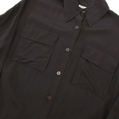 Black Rayon L/S Shirt