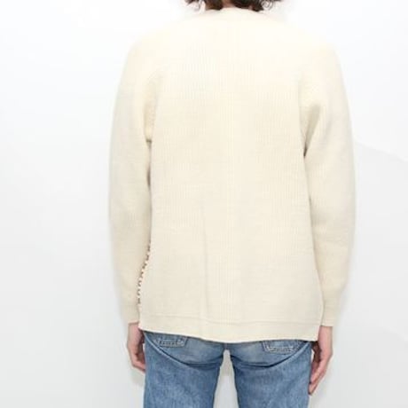 Vintage Wool×Nylon Knit Cardigan