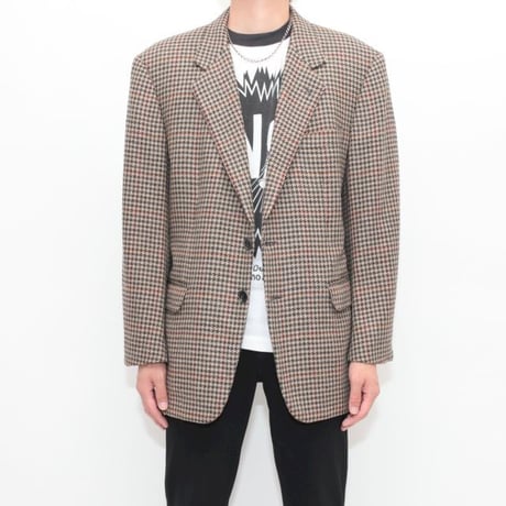 Hound's Tooth Tailored Jacket  MADE IN ITALY
