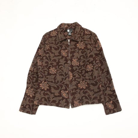 Flower Patterned Tapestry Jacket