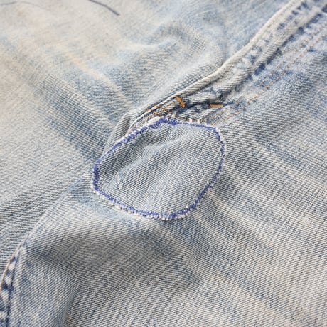 70's Levi's 646  Damaged Flare Denim Pants