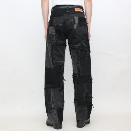 Levi's Patchwork Remake Black Denim Pants