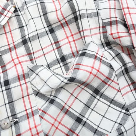 50s Open Collar Gabardine Shirt