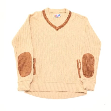 V-Neck Wool Knit Sweater
