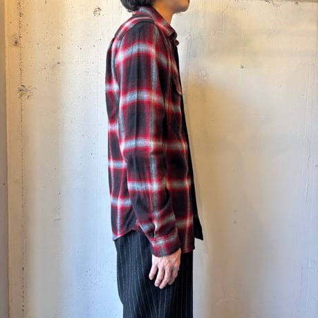Ombre Plaid Cotton × Viscose Flannel Shirt