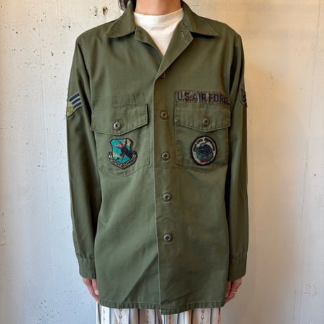 80s US.ARMY OG507 Utility Shirt