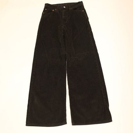 Levi's Black Corduroy Wide Flared Pants Big E
