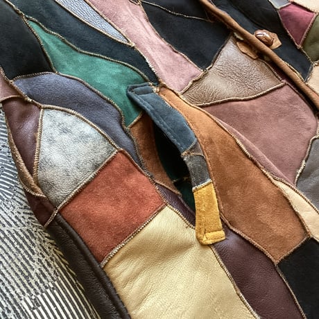 Patchwork Mouton Jacket