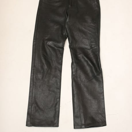 Lee Black Leather Pants Slim Fit