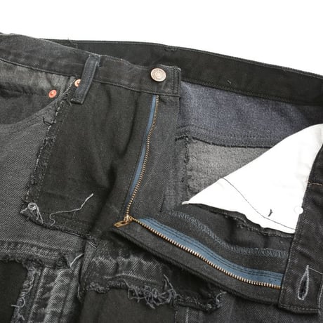 Levi's Patchwork Remake Black Denim Pants