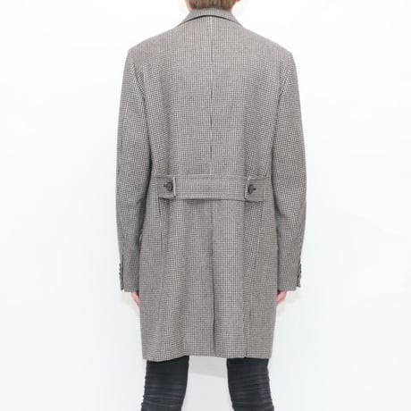 Hound's Tooth Wool Coat