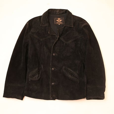 Black Suede Fringe Leather Jacket