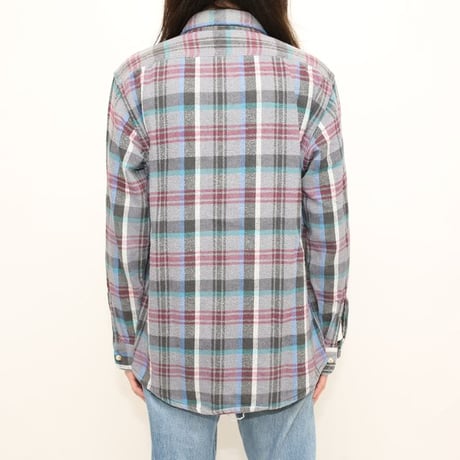 80s Cotton Heavy Flannel Shirt MADE IN USA