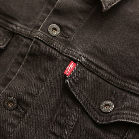 Levi's Black Denim Jacket Patch Remake