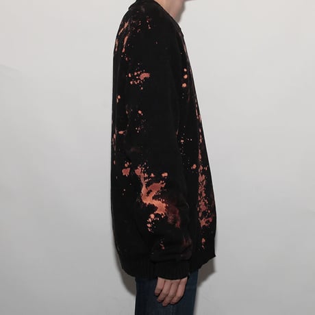 Hard Bleach Wash Cotton Sweater
