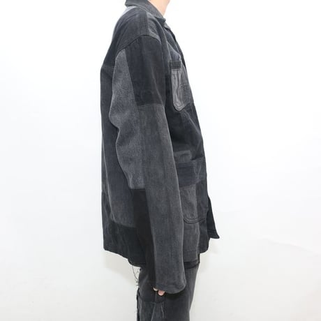 Carhartt Patchwork Remake Black Denim Jacket