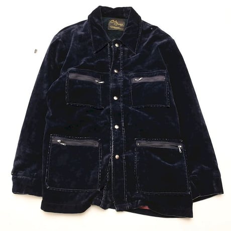 70's  Velour Boa Jacket Made In USA