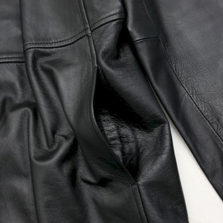 ALFANI Black Leather Coat
