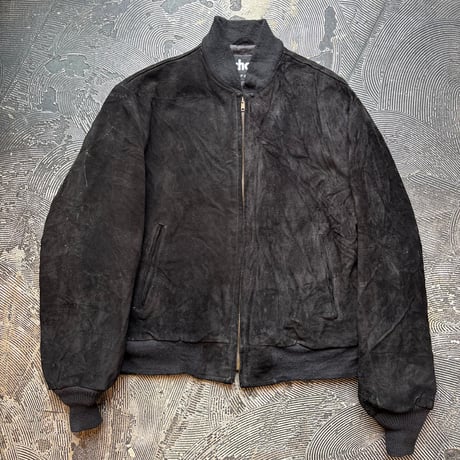 Schott Black Suede Jacket MADE IN USA
