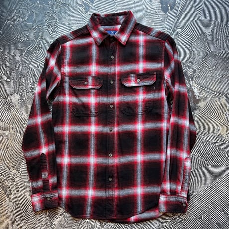 Ombre Plaid Cotton × Viscose Flannel Shirt