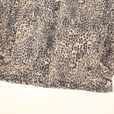 Leopard Pattern Polyester L/S Shirt