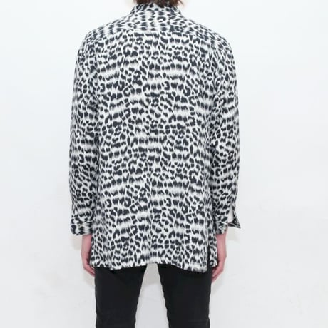 Silk Animal Pattern L/S Shirt