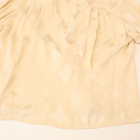 Argyle Pattern Silk Tops