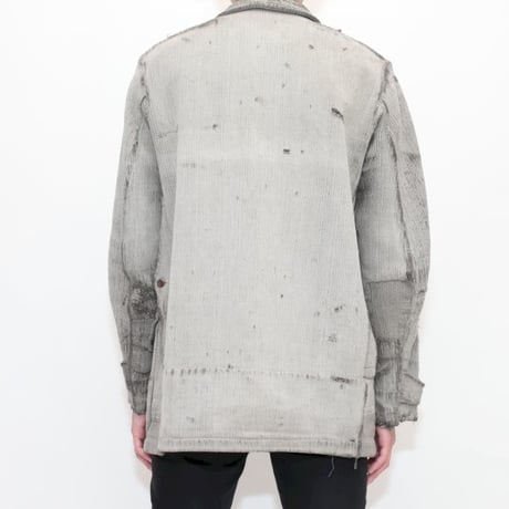 French Vintage Hunting Jacket  Witn Animal Button