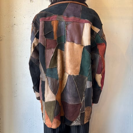 Patchwork Mouton Jacket