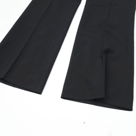 Black Flared Slacks Pants