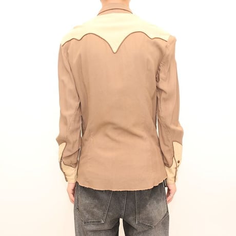 40’s Circle A Western Wear Rayon Gabardine Shirt