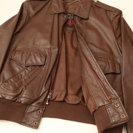 Brown Rib Leather Jacket