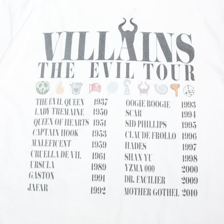 Disney "Villains The Evil Tour" T-Shirt