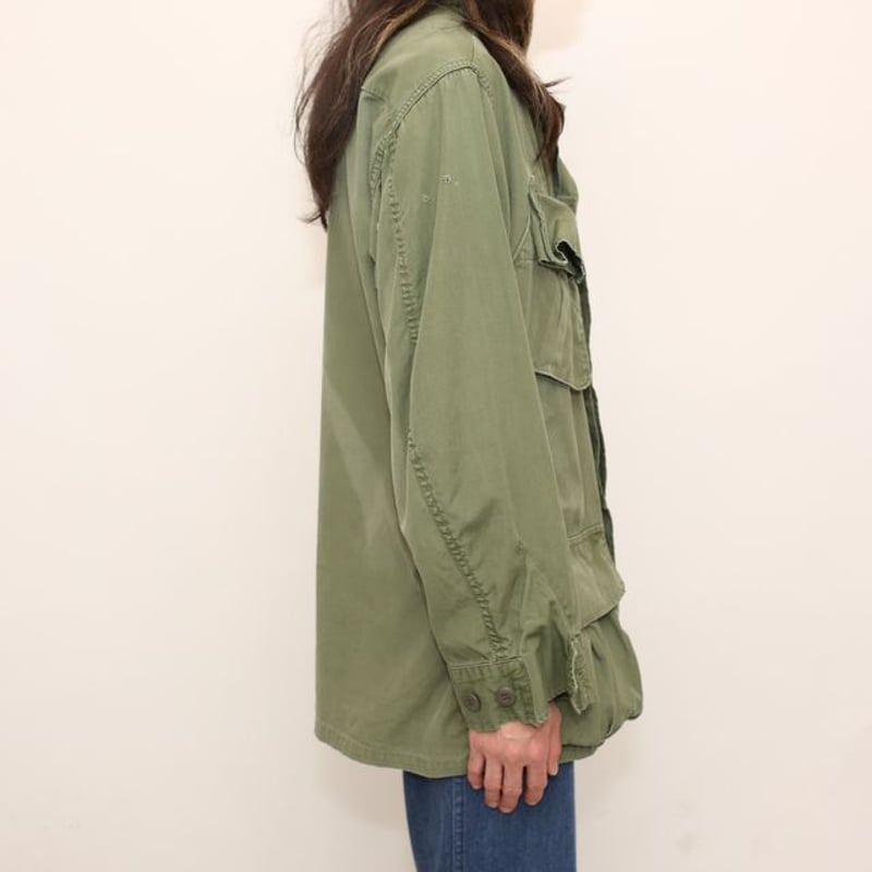 60's U.S Army jungle fatigue jacket 3rd 1969 US Army 5th