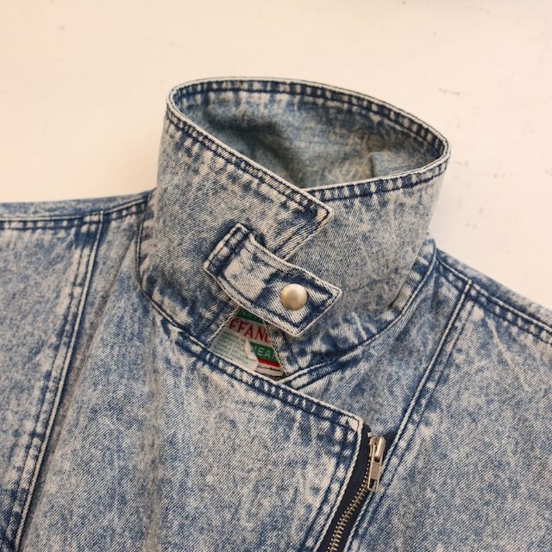 80's Stefano Sportswear Denim Riders Jacket | S