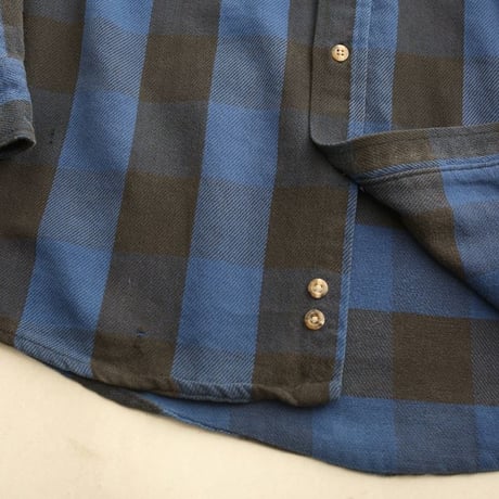 90s Cotton Flannel Plaid Shirt MADE IN USA