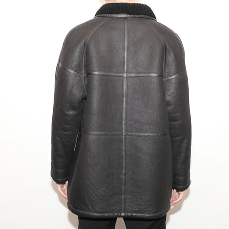 Black Mouton Coat