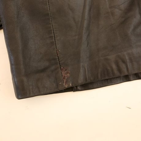 Black Lamb Leather Coat