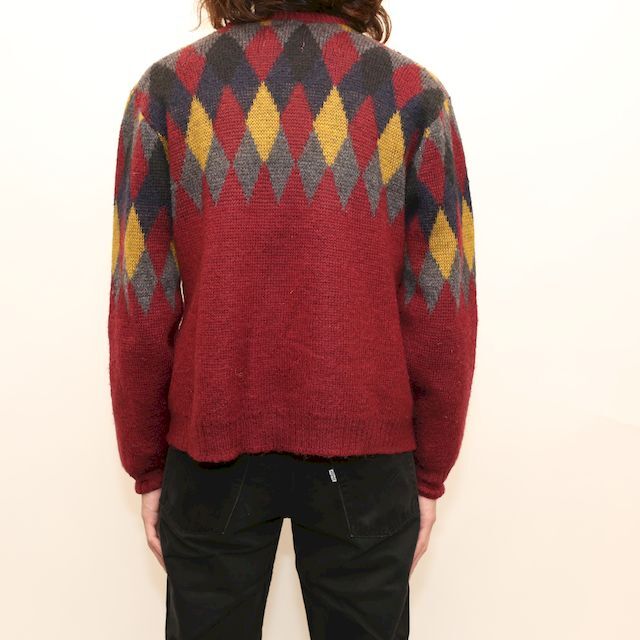 60s 70s Kandahar カラーブロックカーディガン 60s 70s Kandahar カラーブロックカーディガン 60s 70s Kandahar