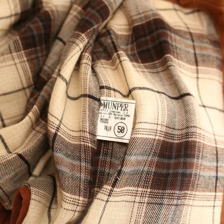 Suede Leather Design Jacket Made in SPAIN Loose Silhouette