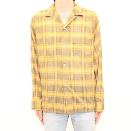 60's TOWN CRAFT Open Collar L/S Shirt