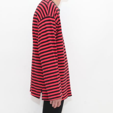 Red × Black Border L/S T-Shirt