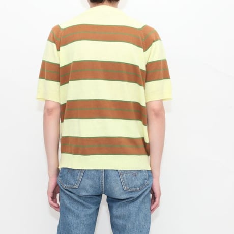 TOWN CRAFT S/S Border Knit