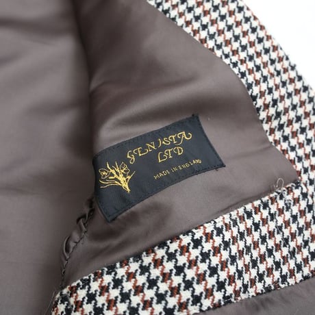 Hound's Tooth Pattern 2Pcs Set Up MADE IN ENGLAND