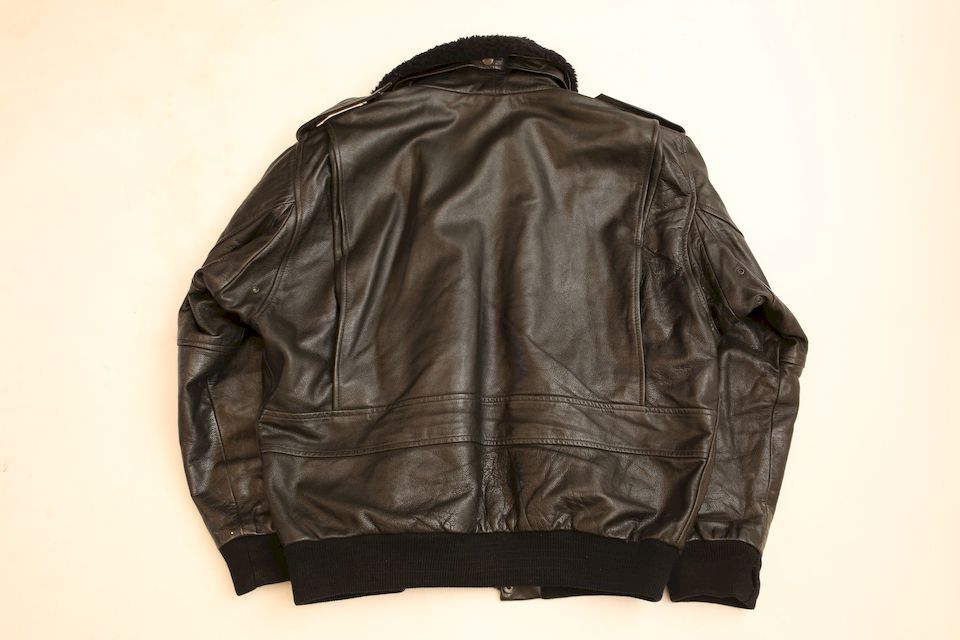 ジャケット・アウター G-1 leather flight jacket BLK L G-1 Leather Flight Jacket - Leather Jacket